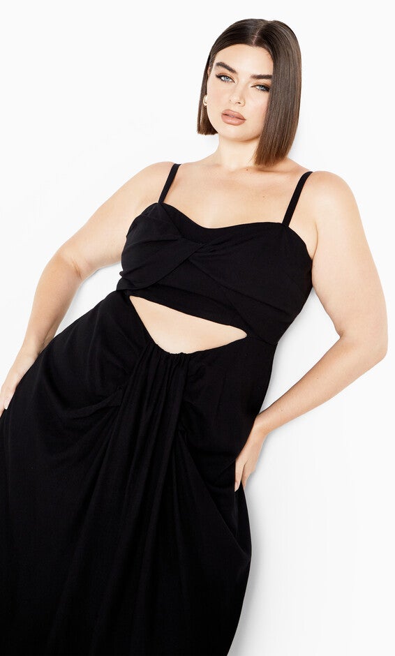 April Maxi Dress - black, BLACK, alternate image number 1