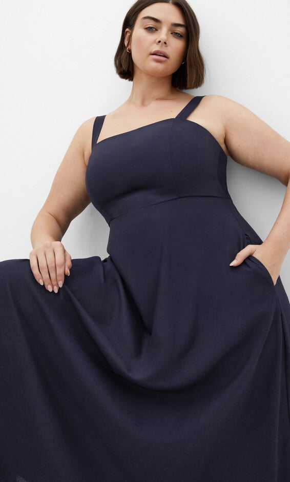 Collins Maxi Dress - navy, BLUE, alternate image number null