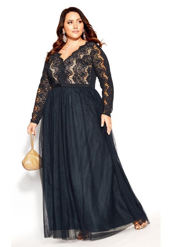 Rare Beauty Maxi Dress - navy, BLUE, on-hover image number null