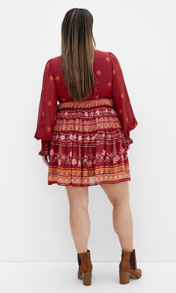 Hudson Mini Dress - rust, ORANGE, alternate image number 1