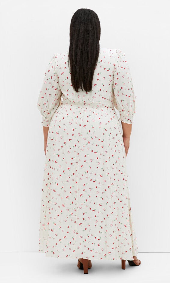 Jolene Print Maxi Dress - ivory, WHITE, alternate image number null