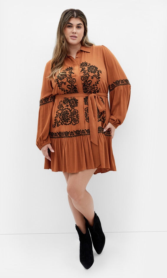 Marlie Dress - caramel, BROWN, hi-res image number 0