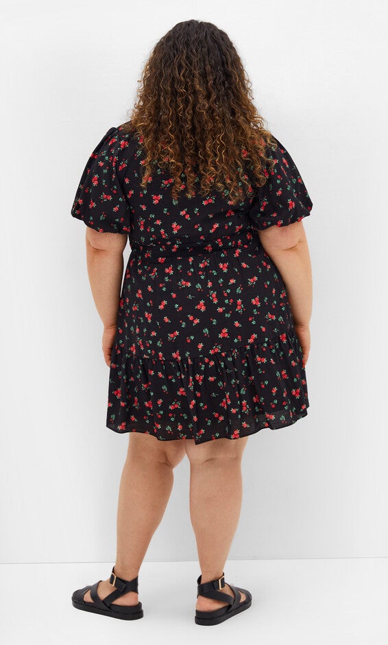 Daphne Dress - black, RED, alternate image number null