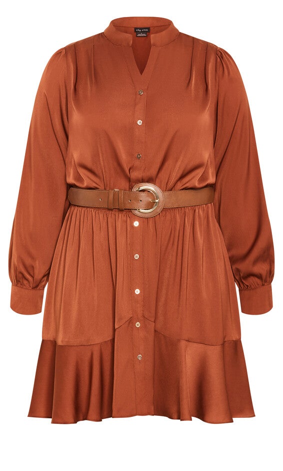 Oki Dress - copper, BROWN, alternate image number 3