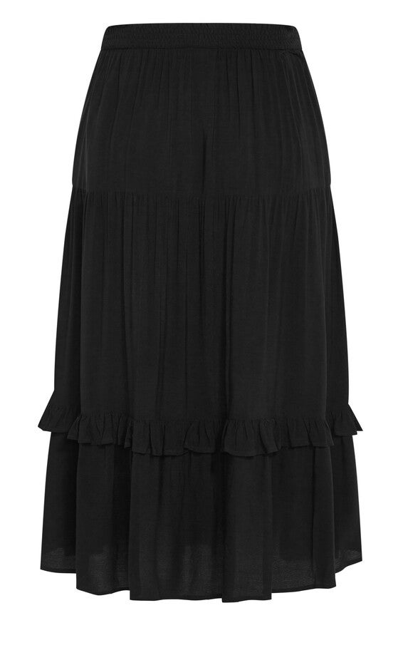 Devine Beauty Plain Skirt - black, BLACK, alternate image number 5