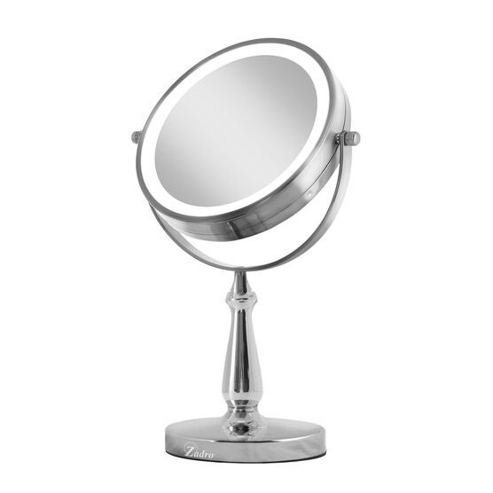 LED Lighted Dual Sided Vanity Mirror 8X/1X, , on-hover image number null