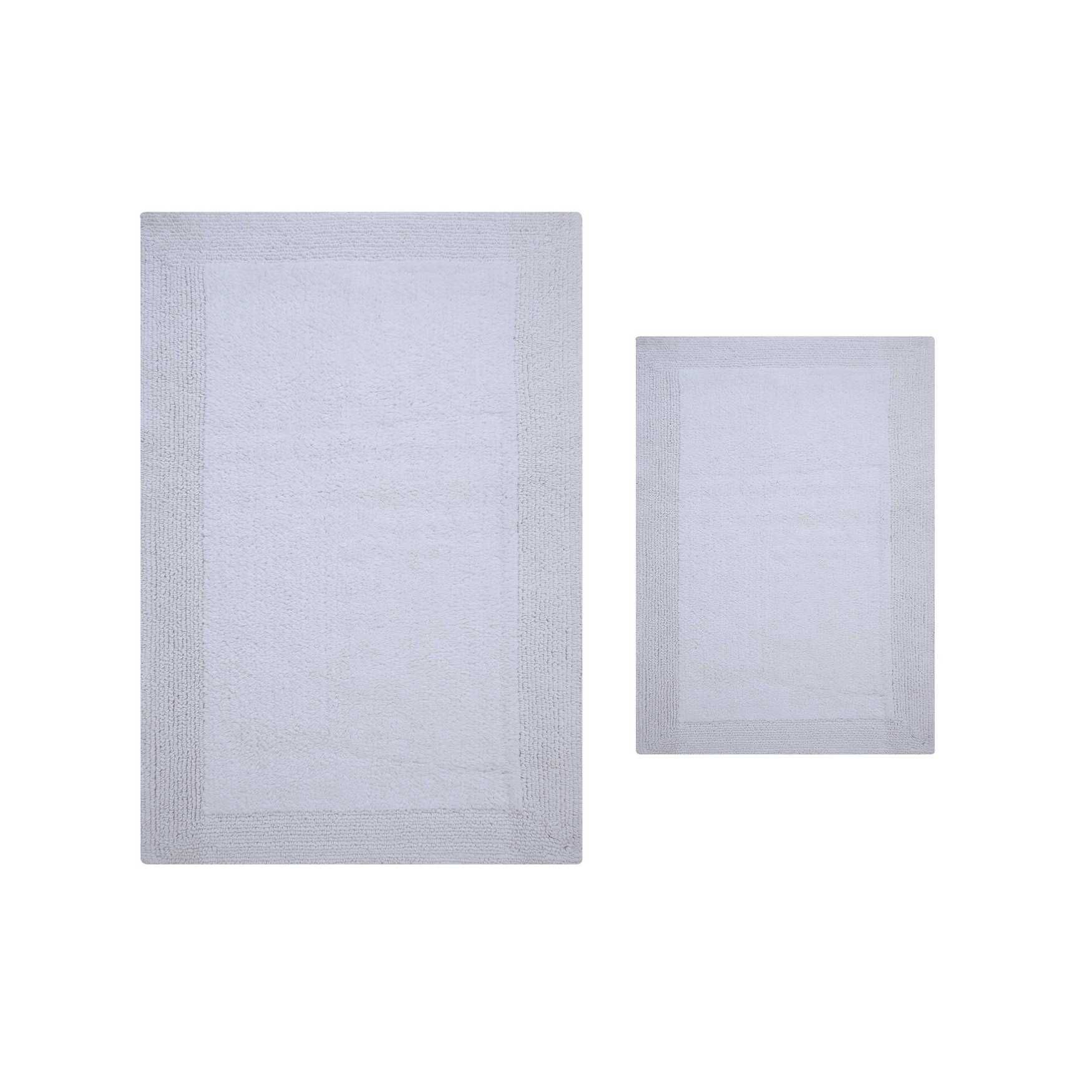 Luxury Hotel Style Bath Rug 2 Piece Set, BLUE, hi-res image number 0