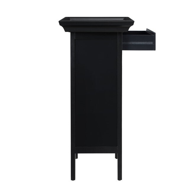 Black with "Merlot" Rub through Wine Cabinet, , alternate image number null