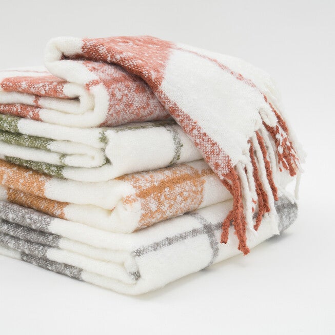 Plaid Mohair Throw, , alternate image number 6