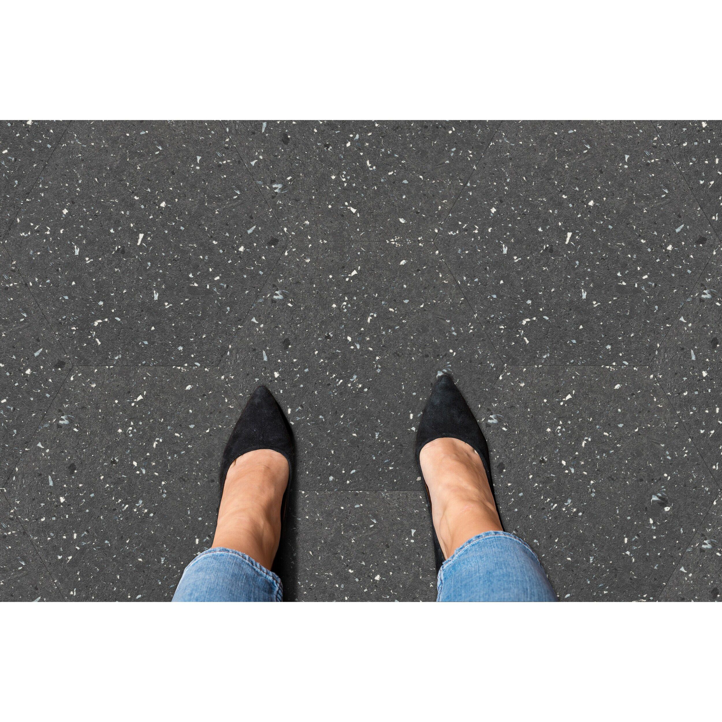 Floor Galore 9x10.4 Self Adhesive Hexagon Vinyl Floor Tile - 20 Tiles/10 sq.ft, GALAXY, alternate image number 2