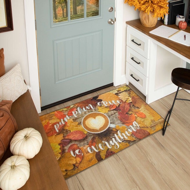Pumpkin Spice Kitchen Rug, , alternate image number 6