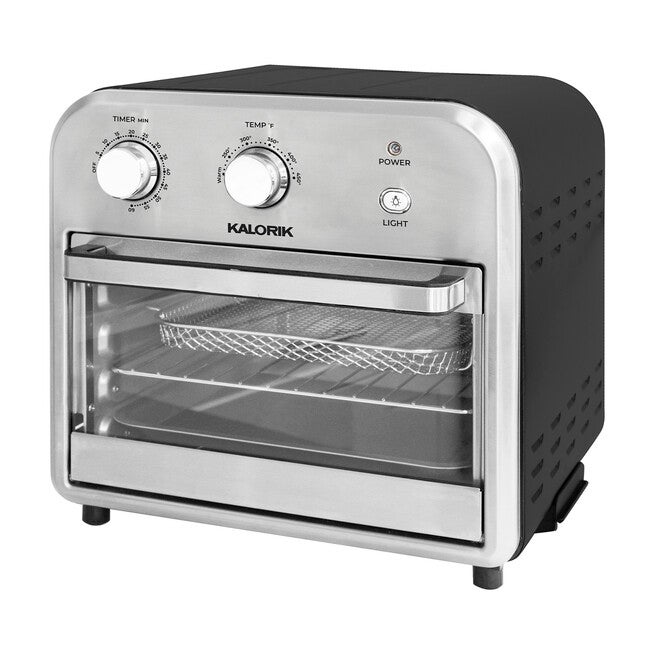 Kalorik 12 Quart Air Fryer Oven, Black/Stainless Steel, GREY, hi-res image number null