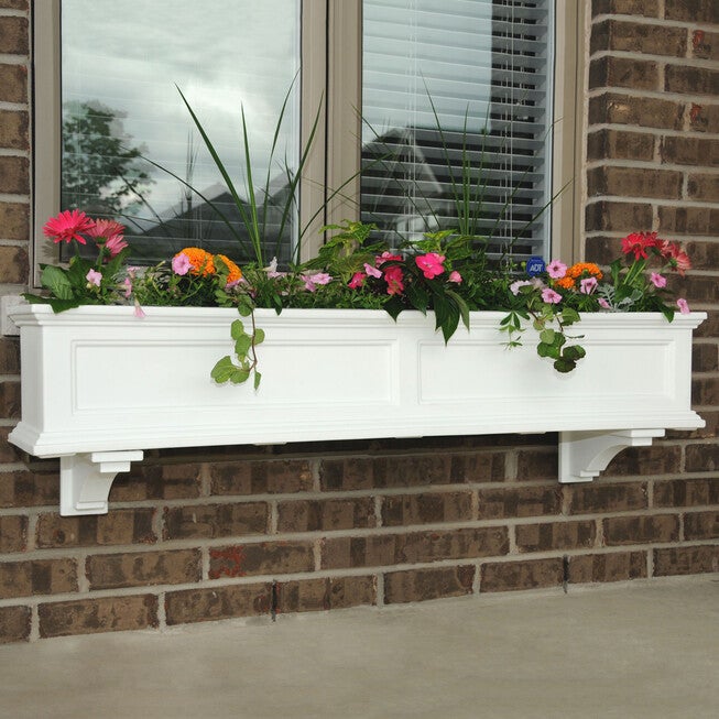 Fairfield 5' Window Box, WHITE, hi-res image number null