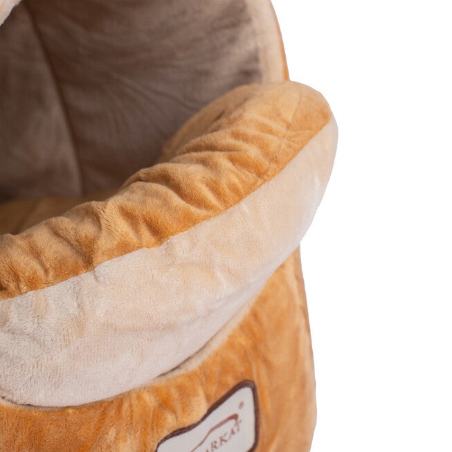 Cat Pet Small Dog Cave Shape Bed, Brown, , alternate image number 4