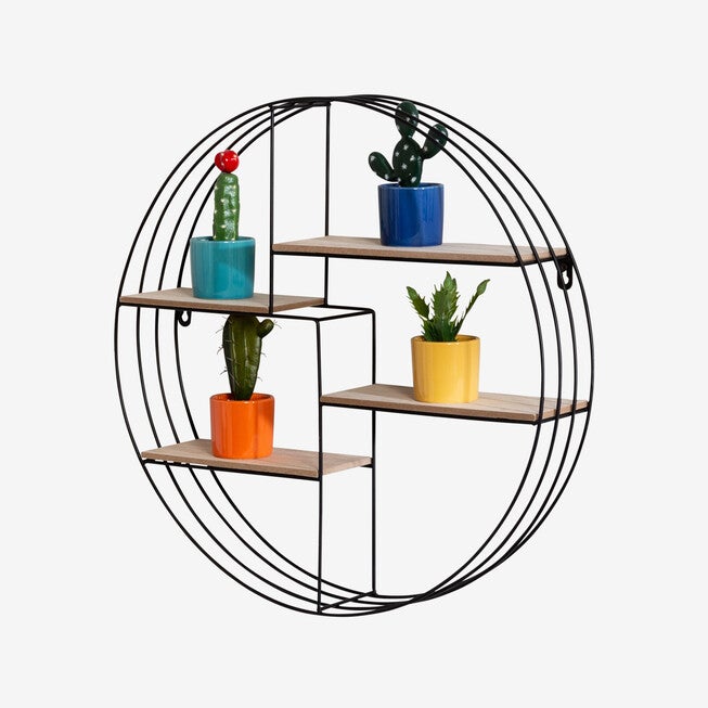 4-Tier Circular Wall Shelf, , alternate image number null