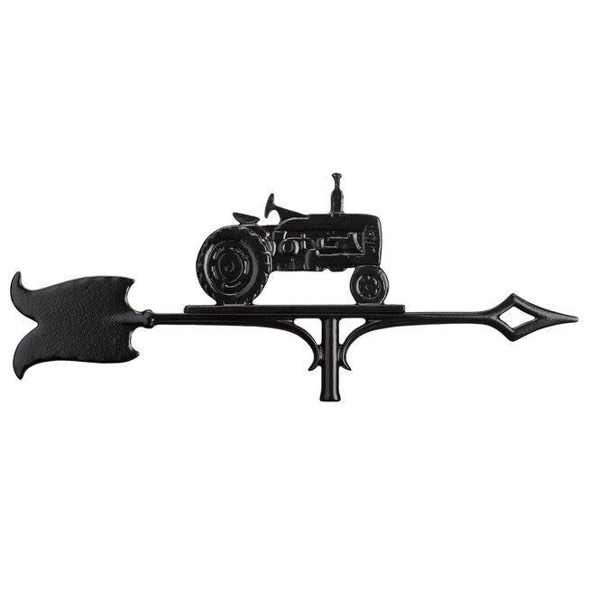 30 inches Tractor Accent Weathervane, BLACK, hi-res image number 0