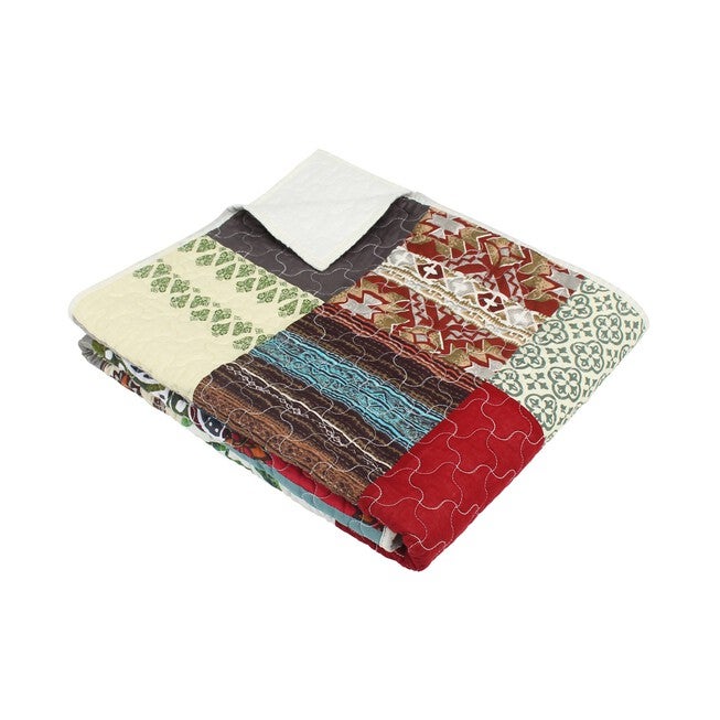 Renee Upcycle Throw Quilt, , on-hover image number 1