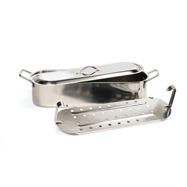 Fish Poacher Pan, 20 inches, GRAY, hi-res image number null