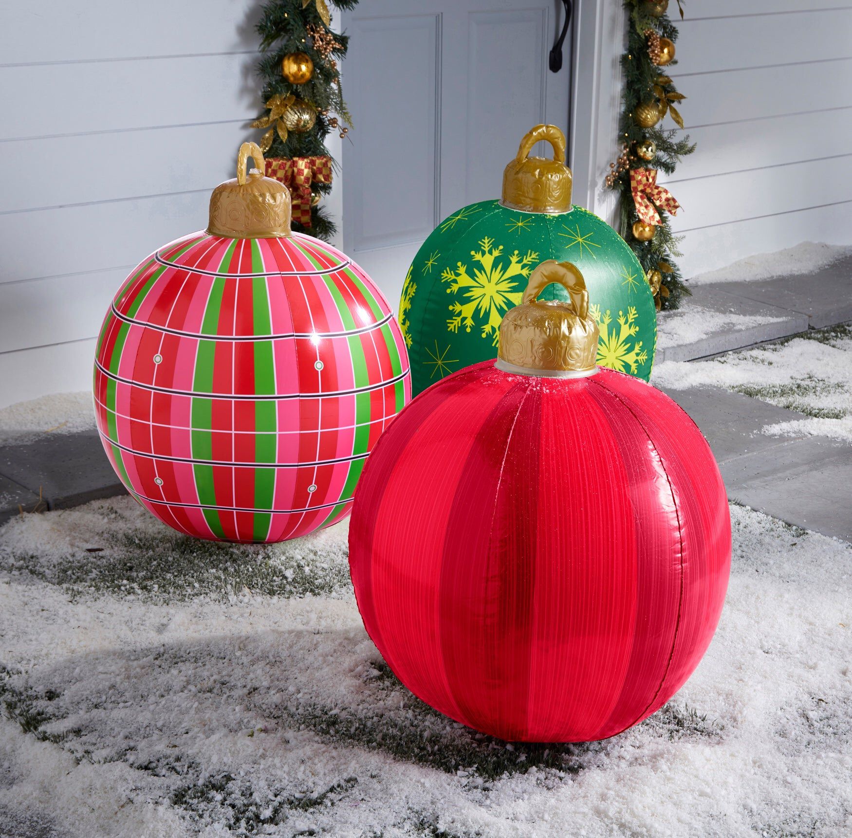 24 inches Inflatable Ornament, GREEN, hi-res image number 0