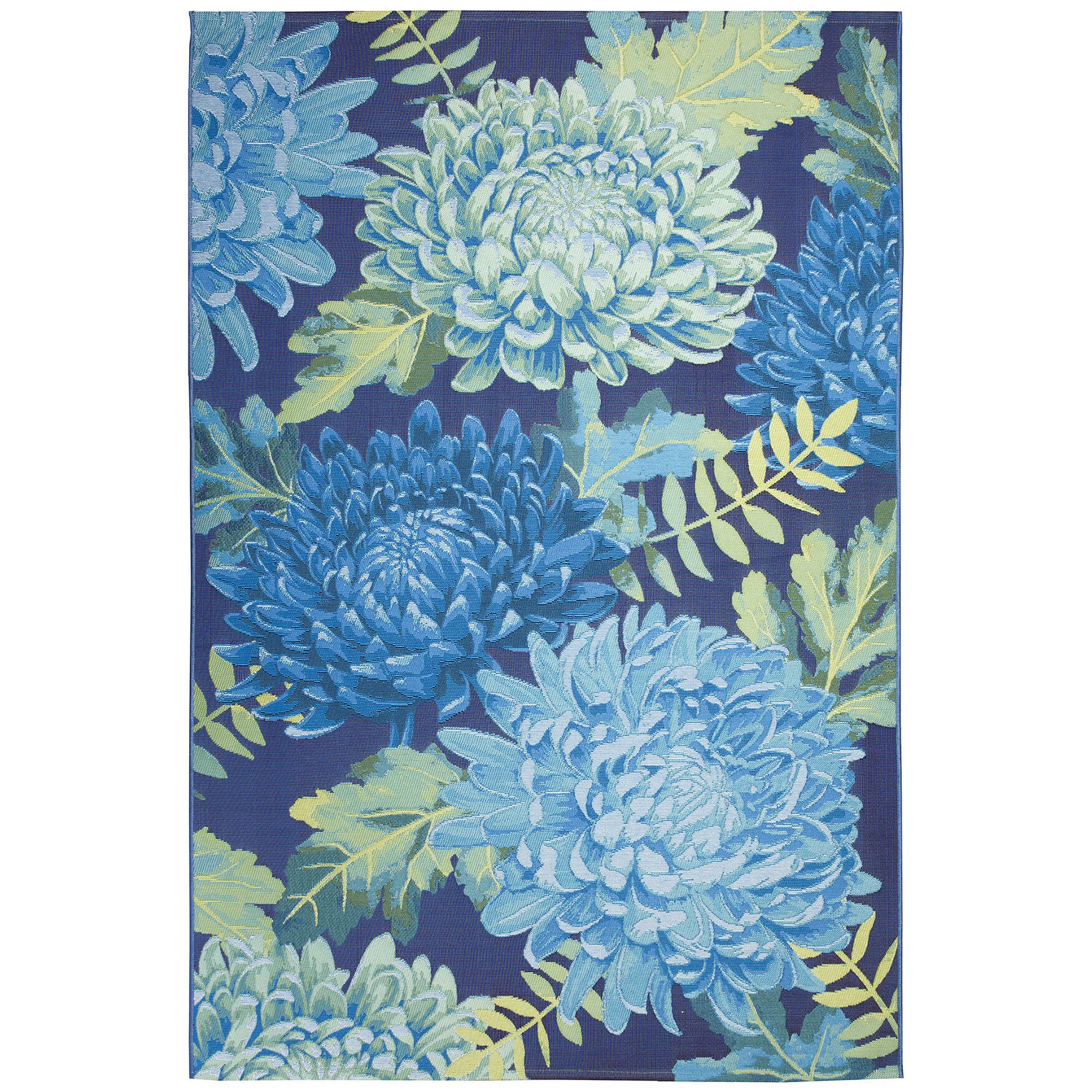 Marina Mum Indoor/Outdoor Area Rug Blue, BLUE, hi-res image number 0