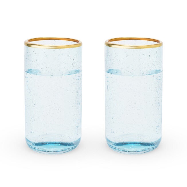 Aqua Bubble Glass Tumbler Set, , alternate image number 3
