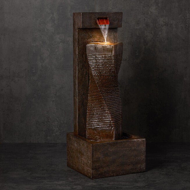 Stone Cascading Wall Fountain 33.5 inchesH, , on-hover image number 1