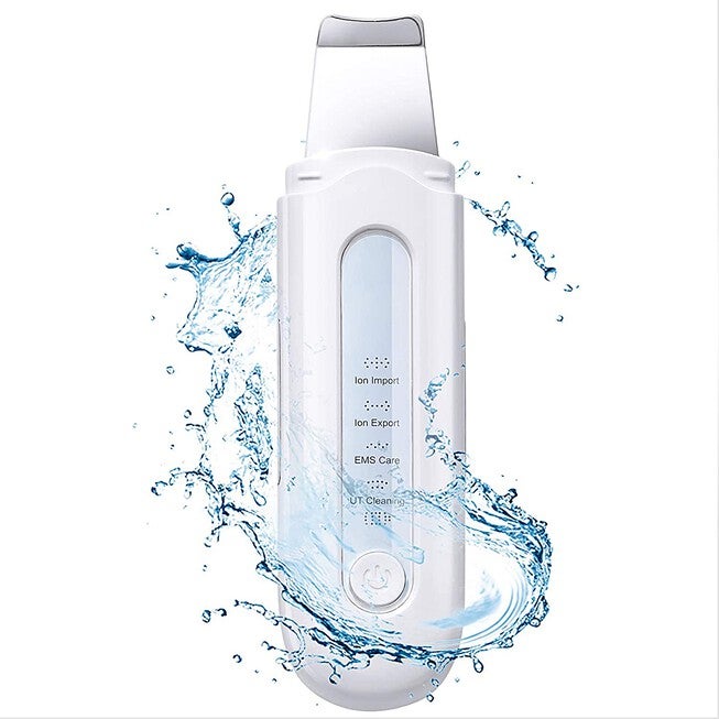 Winjoy Ultrasonic Skin Scrubber Blackhead Remover 4-Mode Beauty Tools, WHITE, hi-res image number null