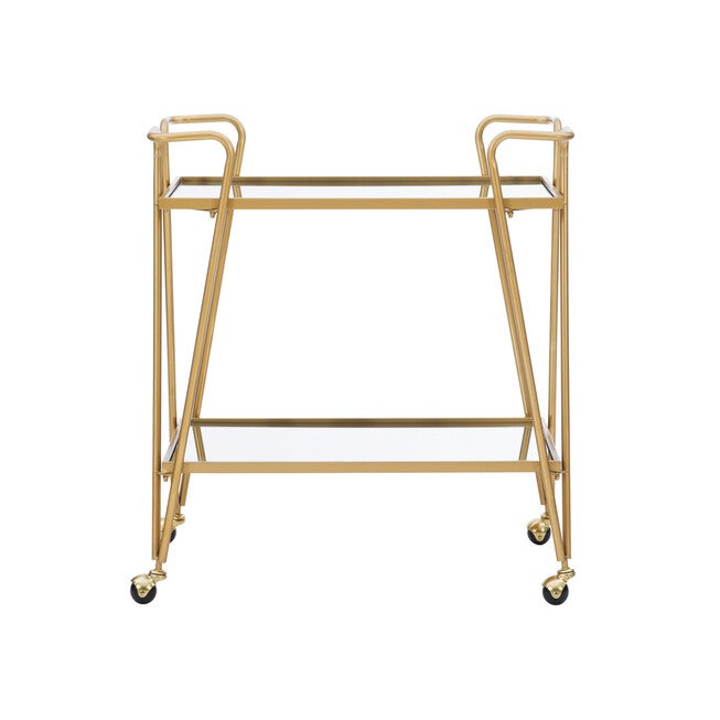 Gold Mid-Century Bar Cart, , on-hover image number null