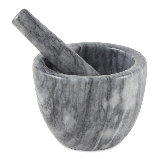 Marble Mortar and Pestle - Gray, GRAY, hi-res image number 0