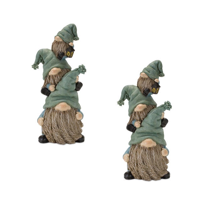 Stone Garden Gnome Stacking Figurine (Set Of 4), , on-hover image number null