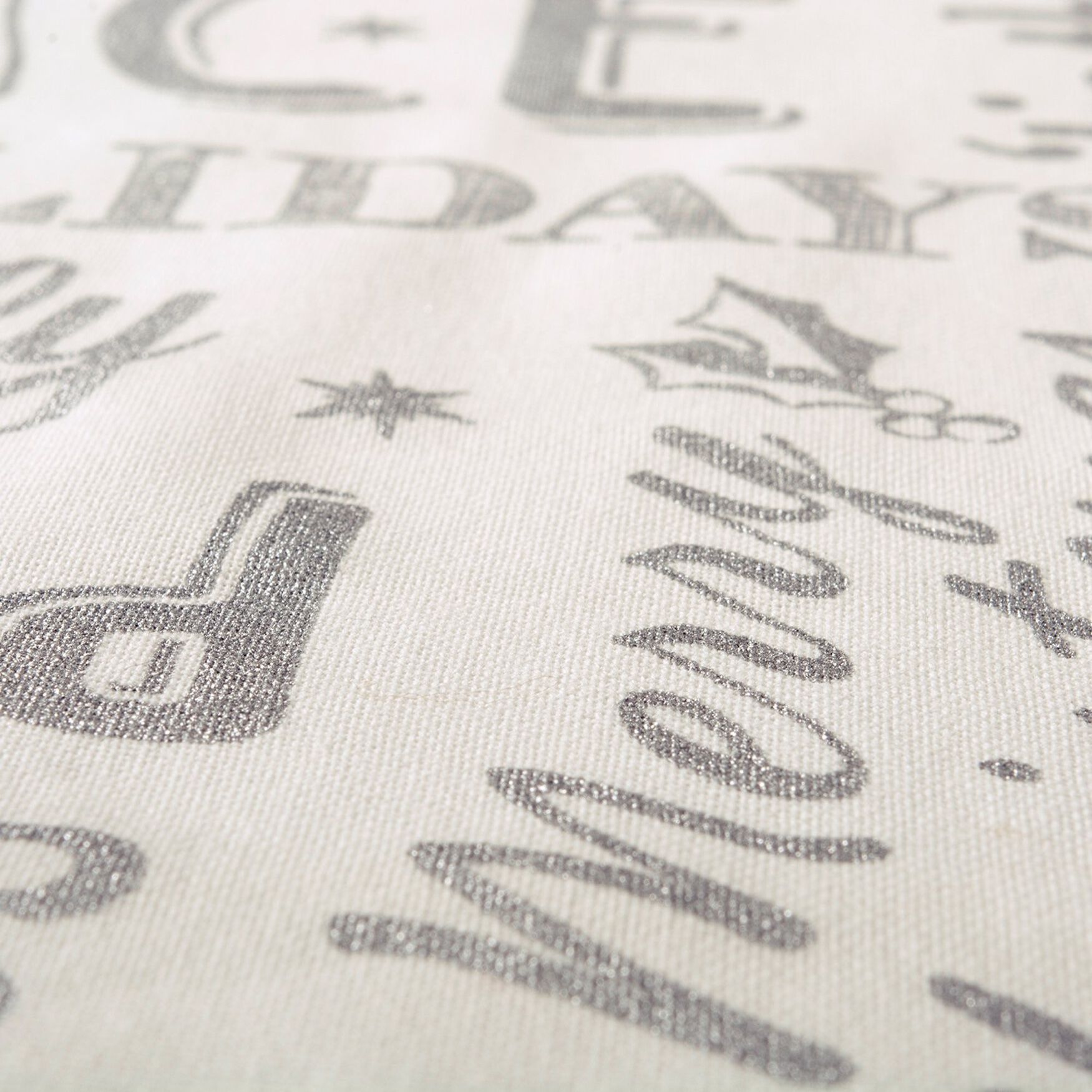 Silver Christmas Collage Table Runner 14x72, , alternate image number 4