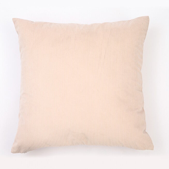 Solid Ribbed Toss Pillow, CREAM, hi-res image number 0