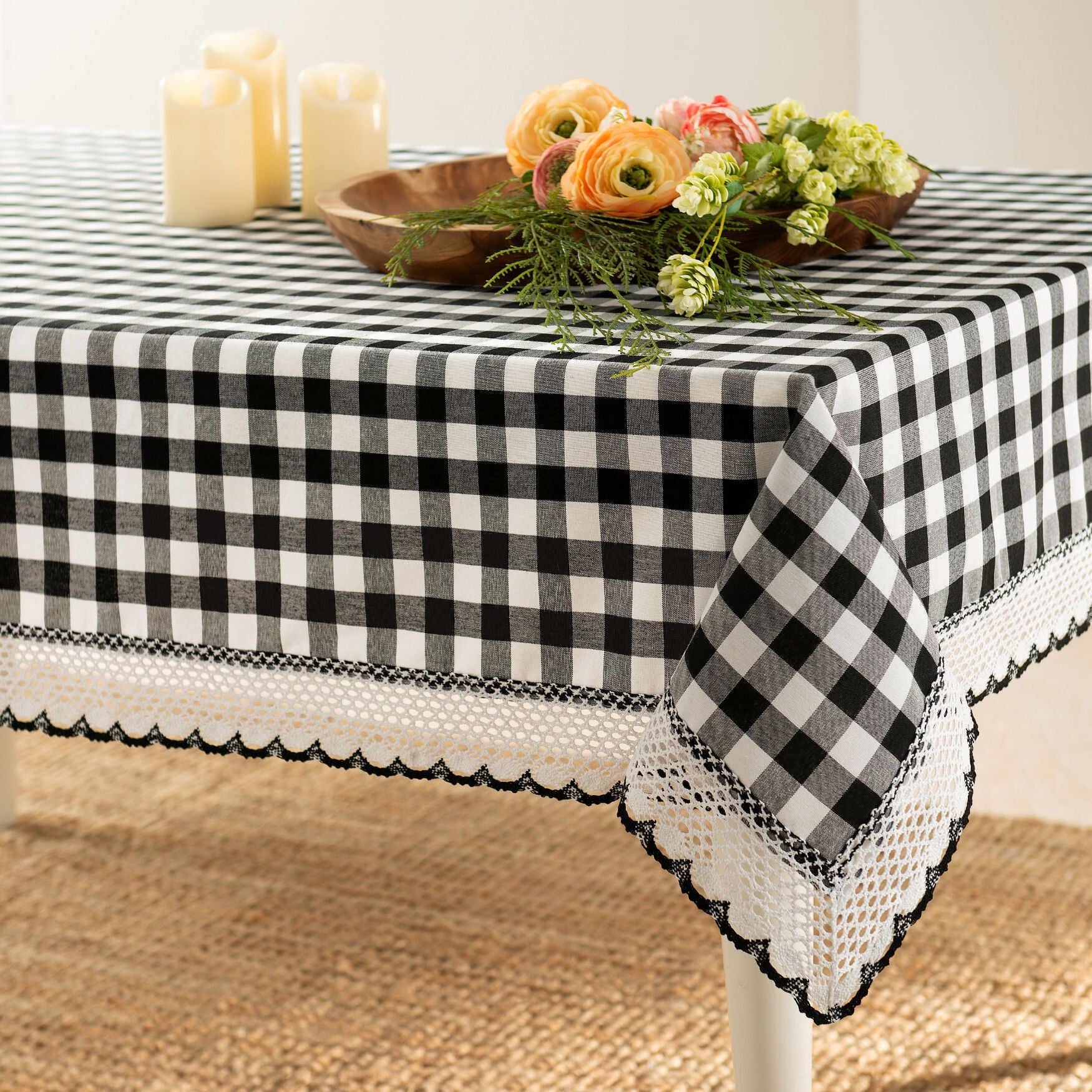Buffalo Check Tablecloth - 60-in x 84-in, , alternate image number 4