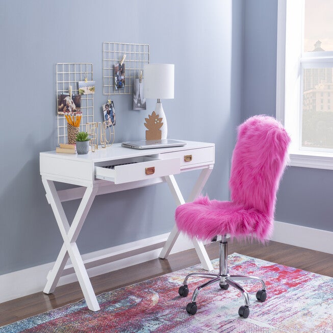 Peggy White Writing Desk, , alternate image number null