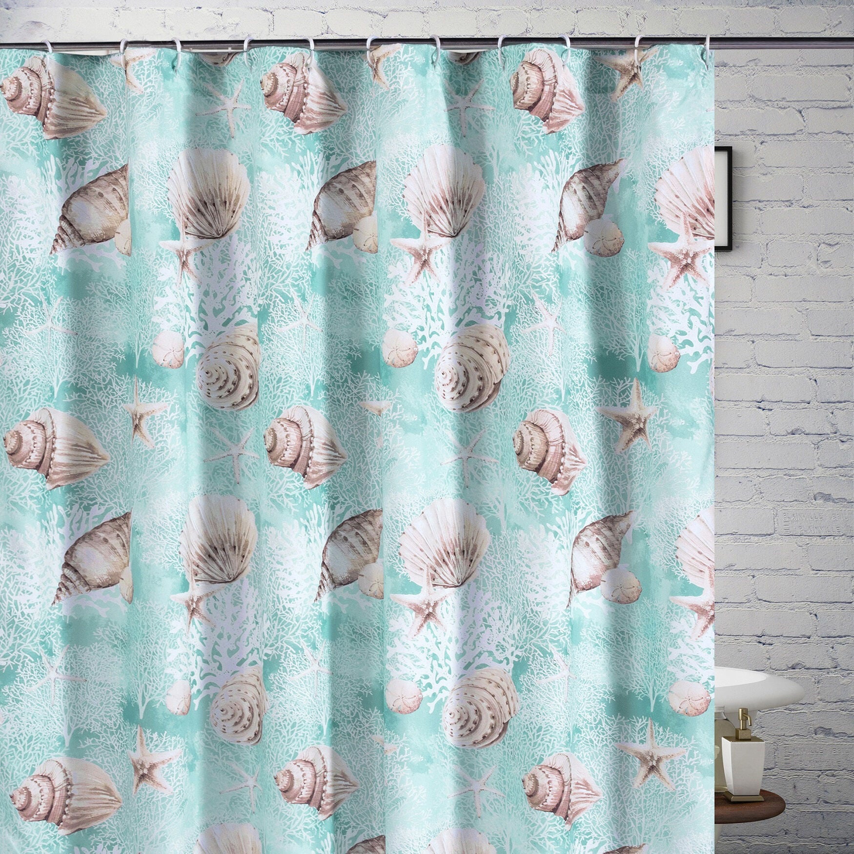 Ocean Bath and Shower Curtain, , on-hover image number 1