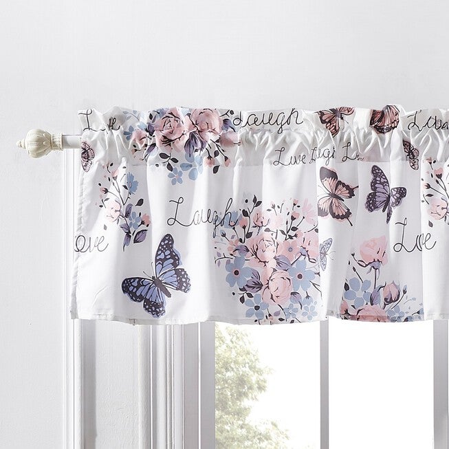 Garden Joy Window Valance, WHITE, hi-res image number 0