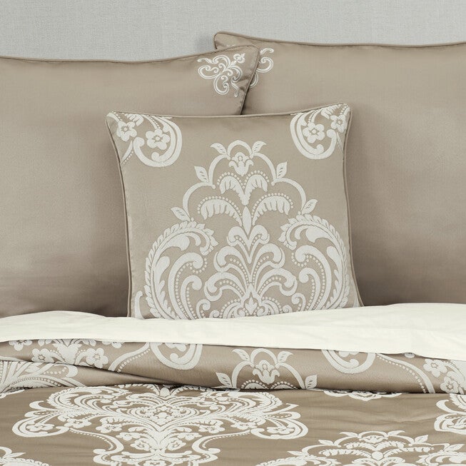 Potenza Sand 20 Inch Square Decorative Throw Pillow, SAND, alternate image number 1