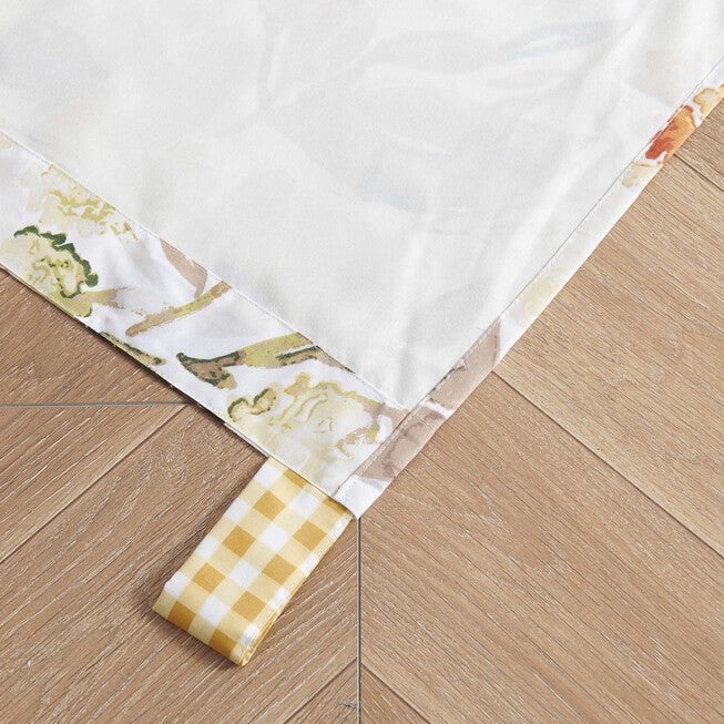Somerset Ruffled Gingham Curtain Panels, Set Of 2 With Tiebacks, , alternate image number null