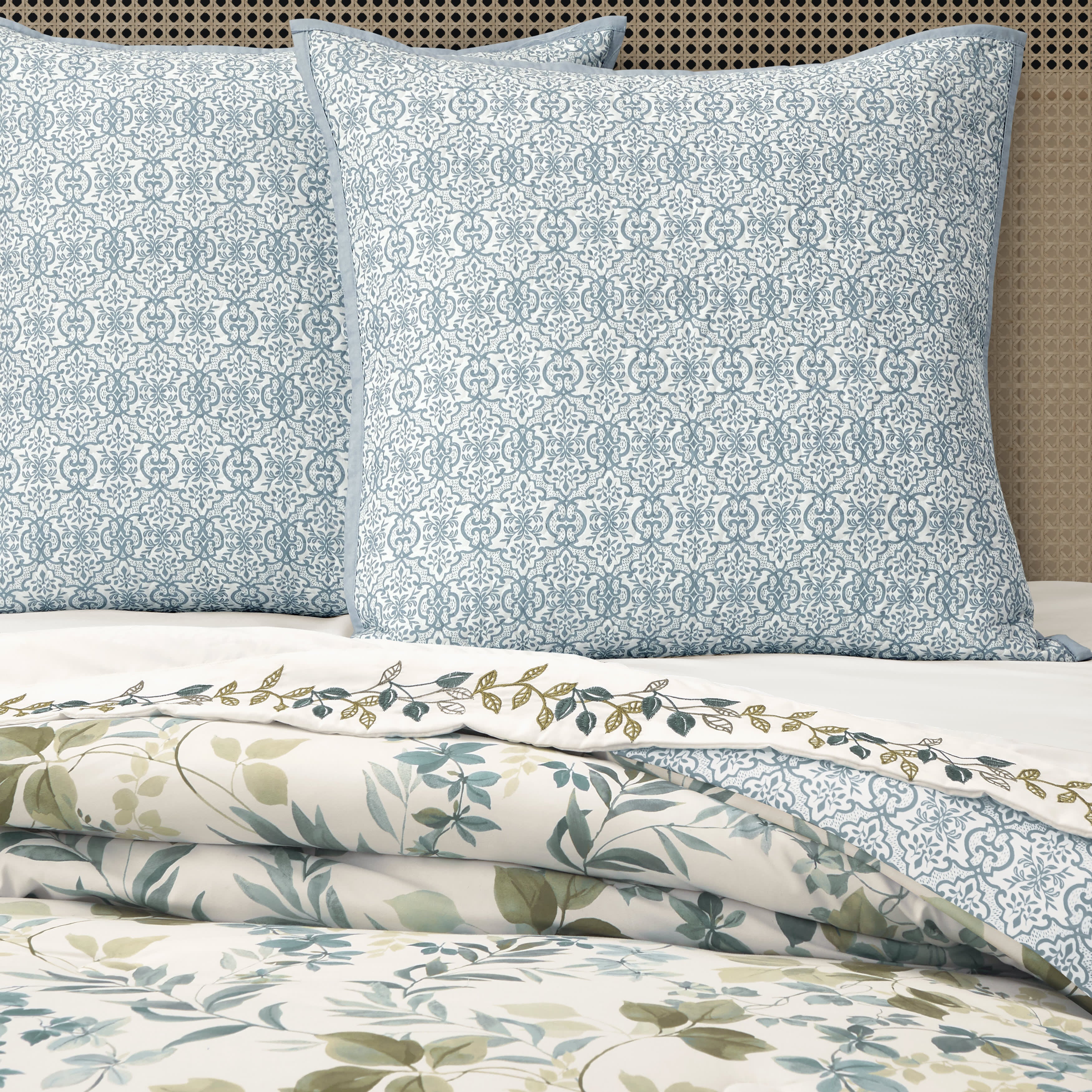Evergreen Blue Euro Sham, BLUE, alternate image number 1