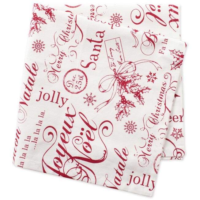 Vintage Christmas Print Napkin, Set of 6, , alternate image number 3