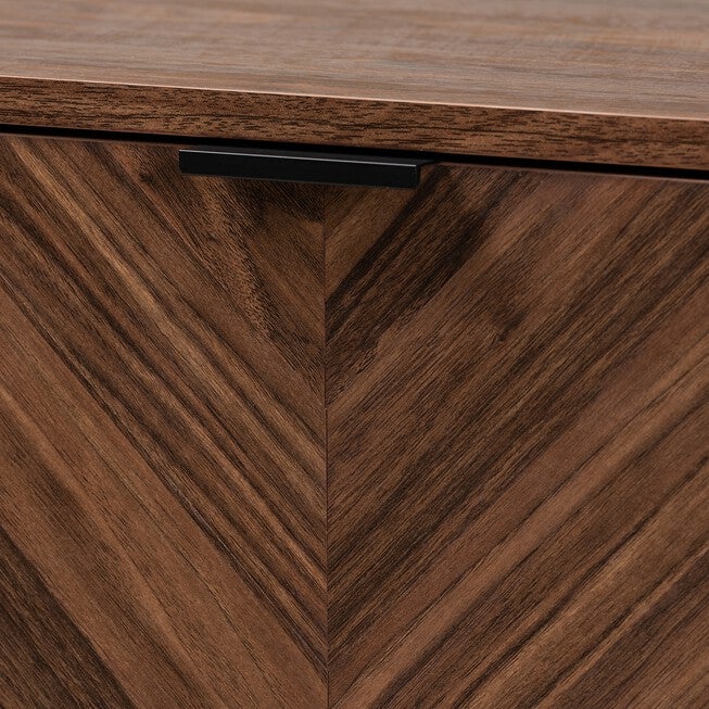 Sadia Modern Walnut Brown Finished Wood Storage Cabinet, , alternate image number 4