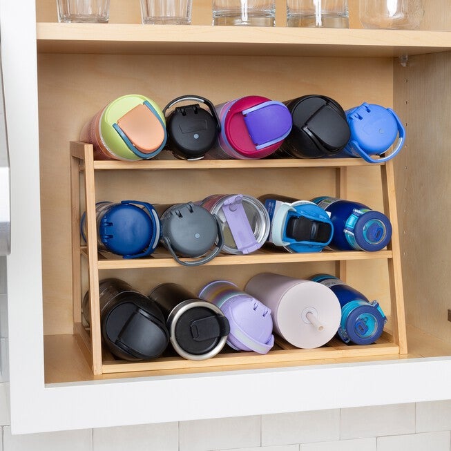 3-Tier Water Bottle Organizer, BROWN, hi-res image number null