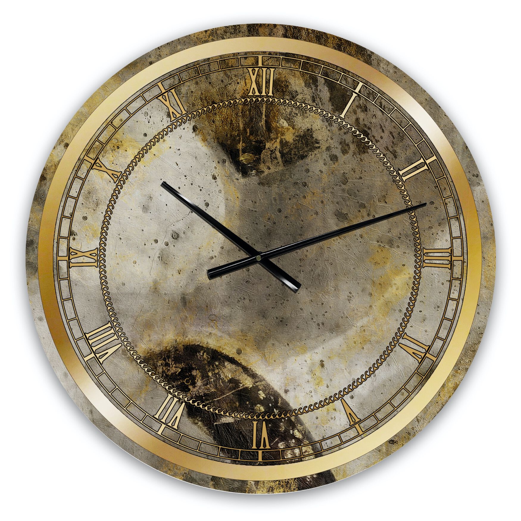 Glam Gold Desert Neutral Glam Wall Clock, , alternate image number 2