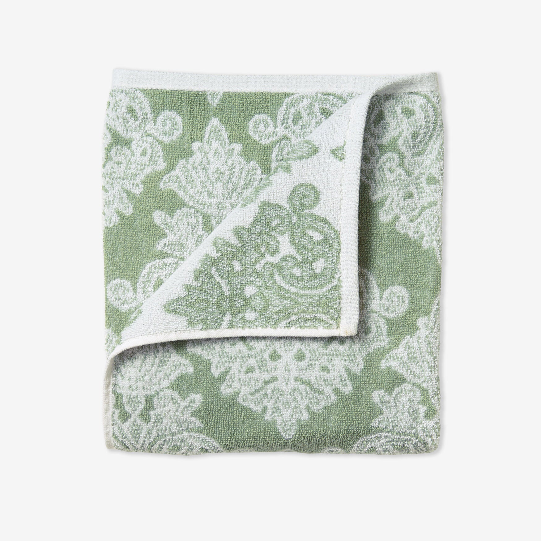 Oversized Damask Bath Sheet, SEAGLASS, hi-res image number 0