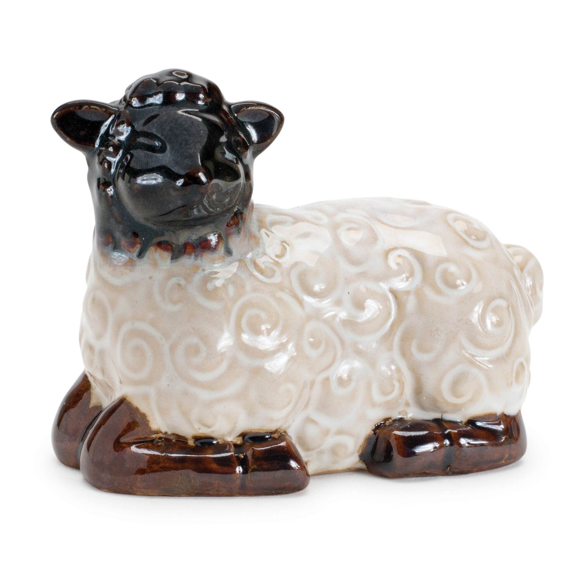 Mini Sheep Figurine (Set of 6), WHITE/BROWN, alternate image number 2