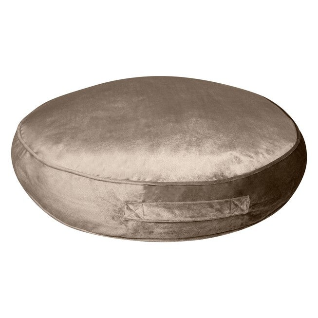 Panne Velvet Round Floor Pillow , , on-hover image number null