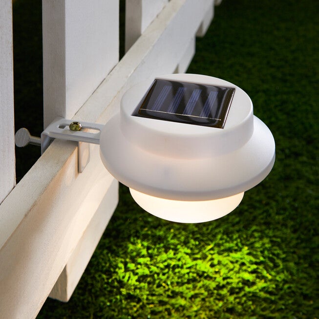 Solar LED Fence or Gutter Light, WHITE, hi-res image number 0