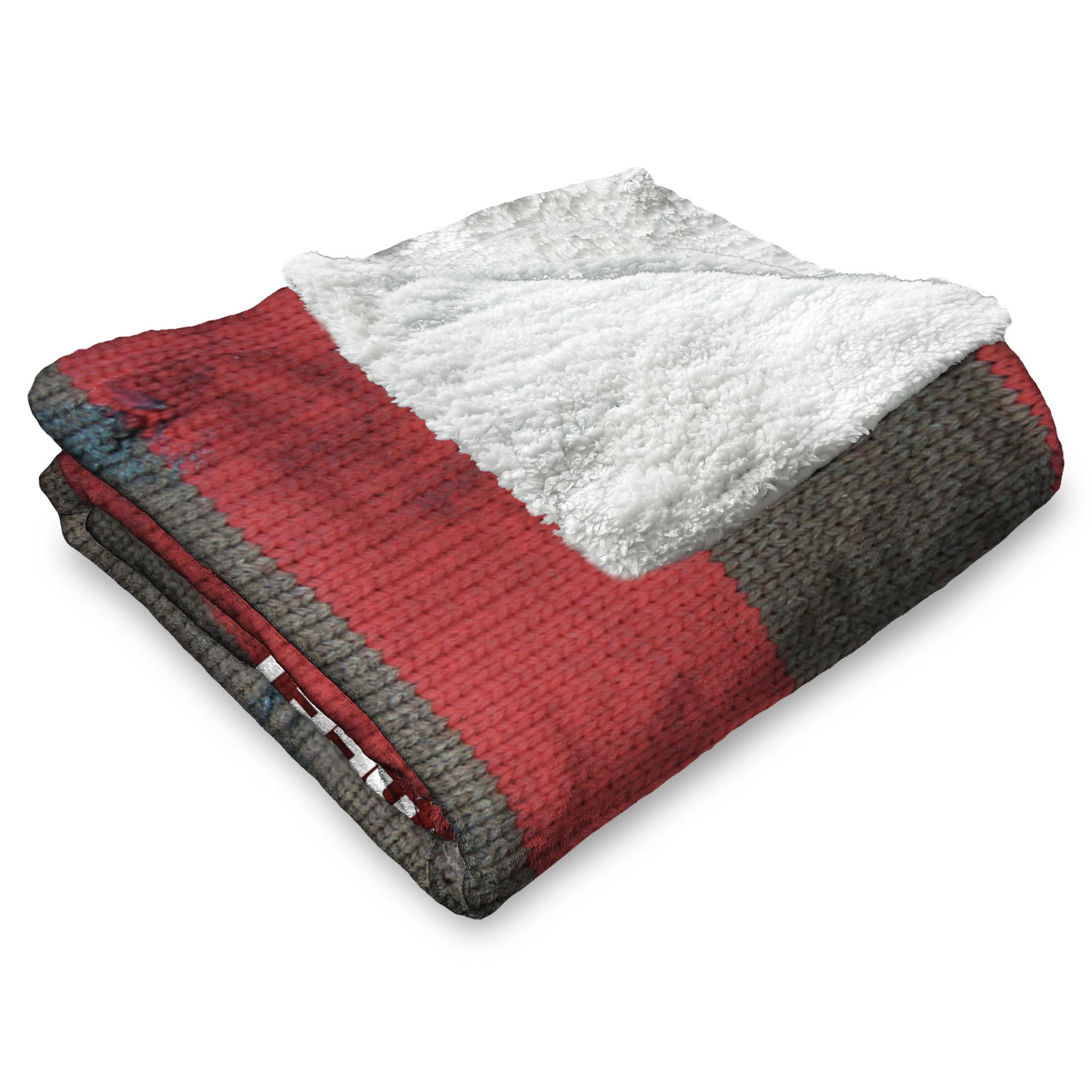 Warner Bros. Nightmare on Elm Street Sweater Silk Touch Sherpa Throw Blanket 50X60 Inches, RED, alternate image number 3