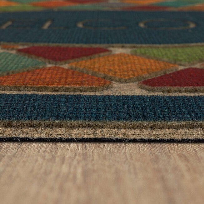 Ornamental Crosshatch Door Mat, , alternate image number null