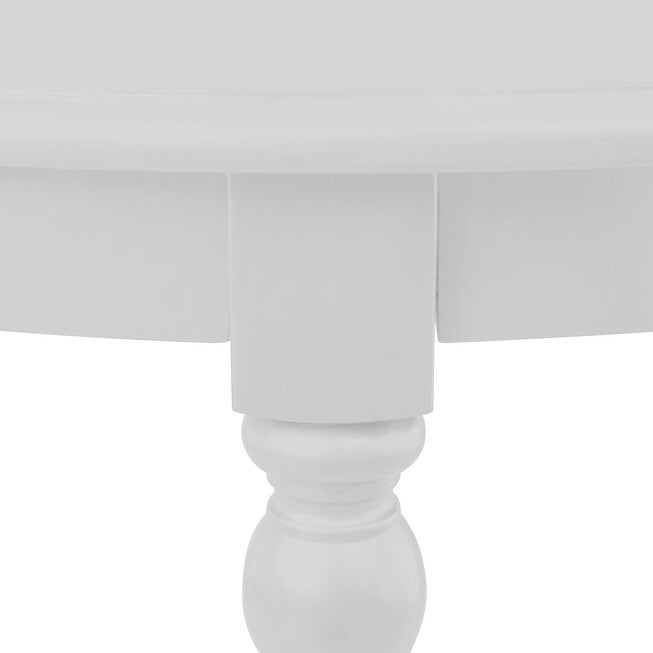 Philippe Round Dining Table, White, WHITE, alternate image number 6